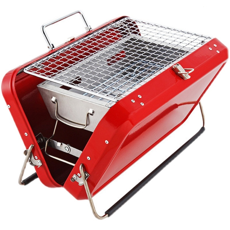 韩国木炭烧烤炉户外古达家用折叠便携式烧烤架碳烤肉炉子bbq全套装_墨
