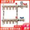 鑫迈凯斯 全铜地暖分水器 大流量地热分水器 主杠DN25[1寸]地暖管6分 2路 套