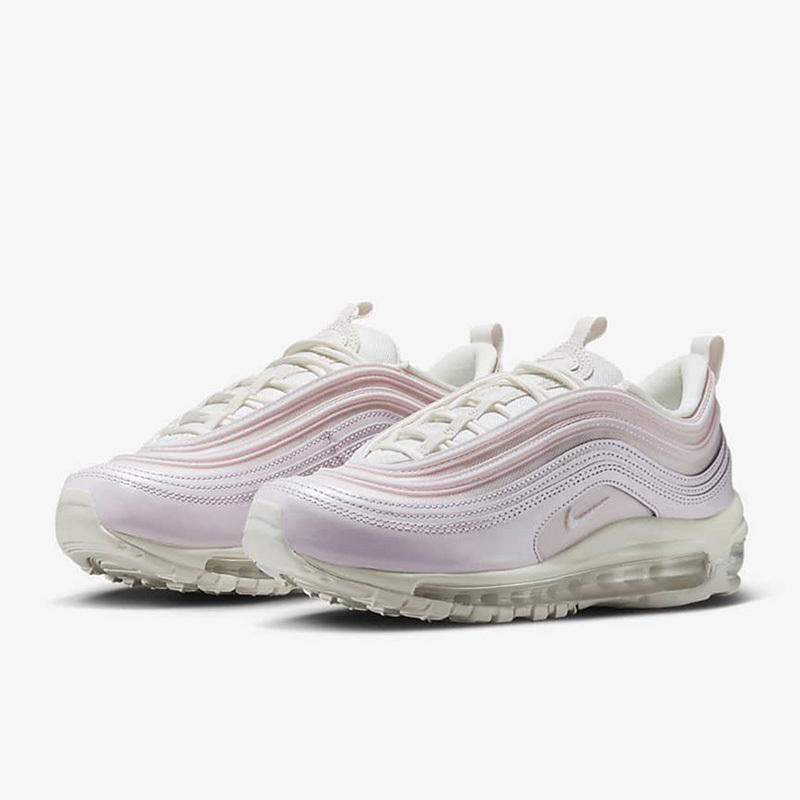 nikeairmax97减震防滑耐磨低帮运动休闲鞋女款粉白dx0137600