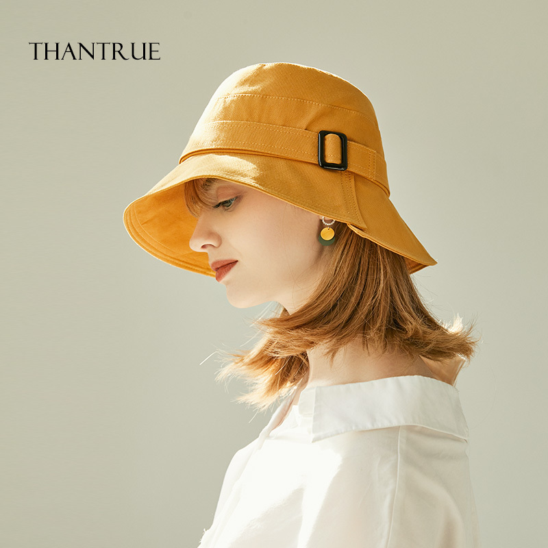 盛世尼曼帽子女春夏季渔夫帽大沿百搭沙滩遮阳帽防晒韩版时尚遮脸出游
