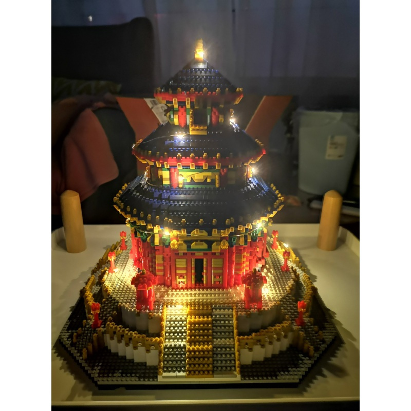 钻石拼装积木微小颗粒玩具兼容乐高中国风建筑北京天坛模型成人 泰姬陵[3950PCS]