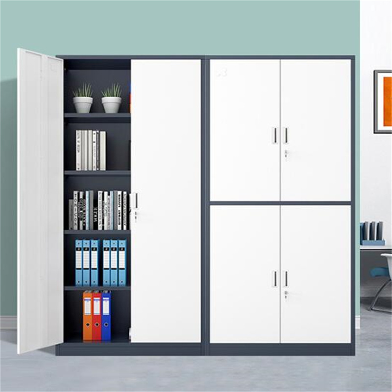 环杰文件柜储物柜hj2074灰白通双节文件柜