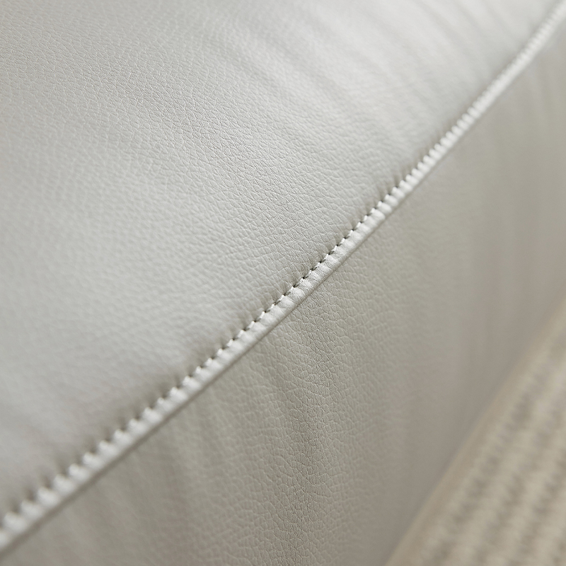 全友家居现代简约皮艺沙发客厅大小户型家用三人位一字沙发直排高清大图