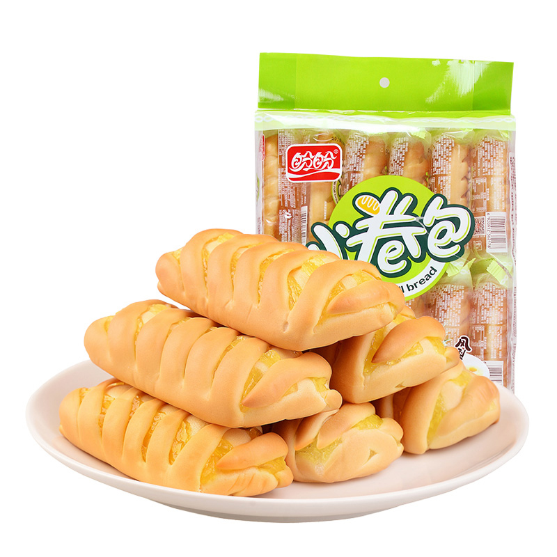 盼盼小卷包凤梨味300g 早餐蛋糕点 口袋小面包 休闲零食