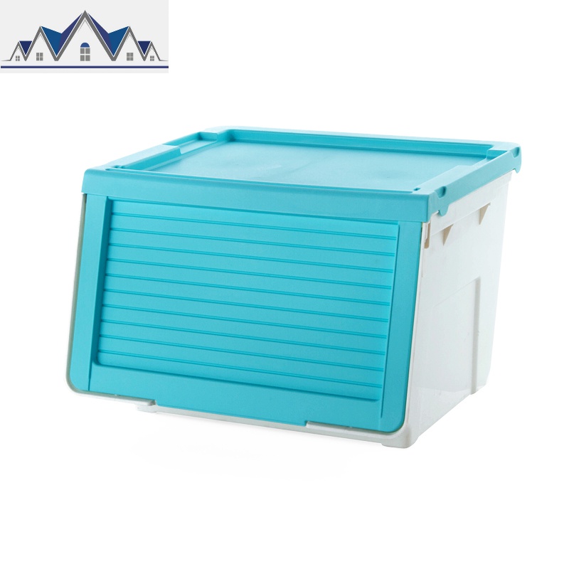 卧室大号塑料衣服整理箱装玩具零食的箱子客厅储物柜收纳盒_679高清大图