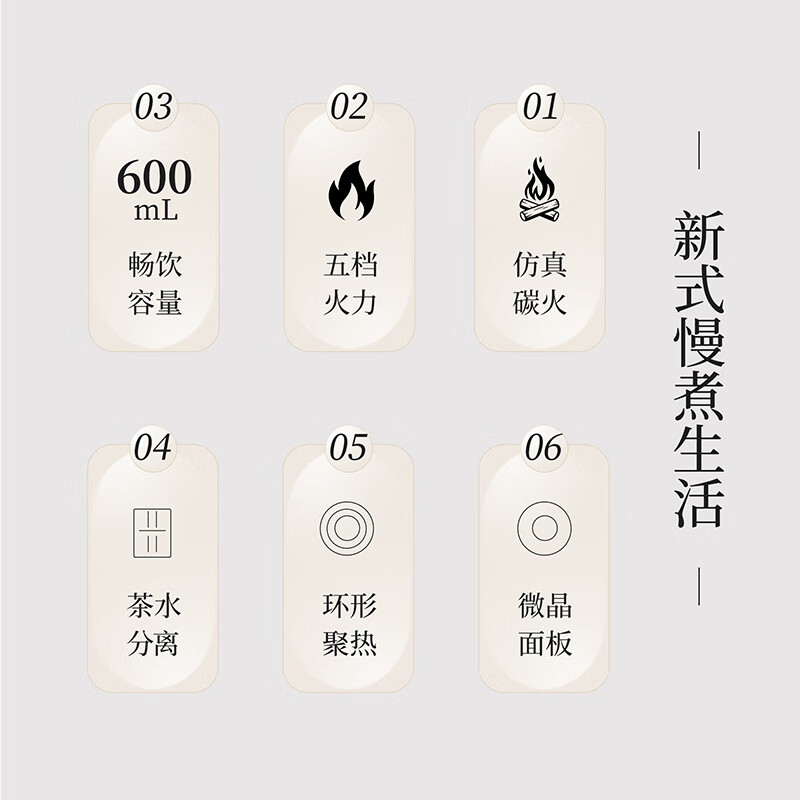 施耐德(Schneider)家用智能控温围炉煮茶 SWK-XCT01高清大图