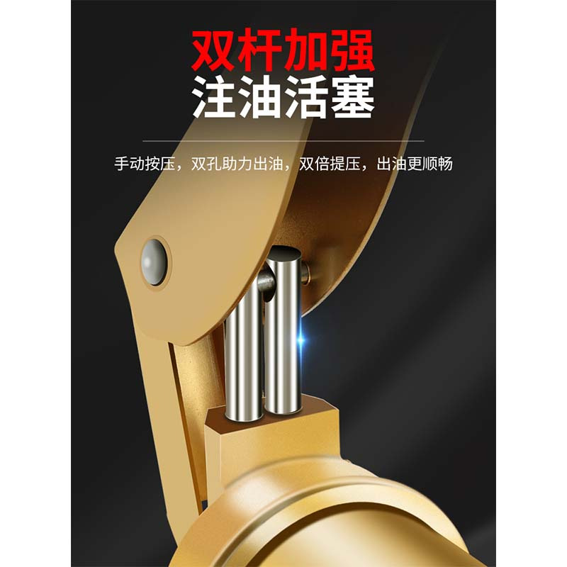 黄油枪手动高压注油器双压杆省力打黄油