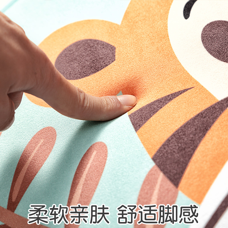半圆吸水地垫家用卫生间脚垫垫进地毯厕所口垫子浴室防滑垫 三维工匠高清大图