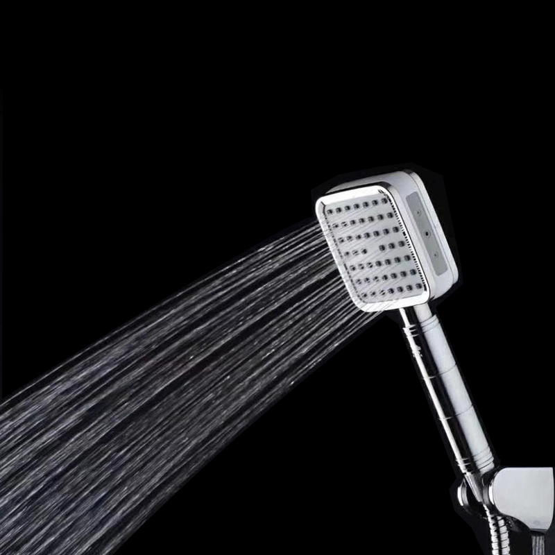 黑森林hansnlin增压花洒喷头黑色手持花洒手提花洒手持莲蓬头挂墙式多