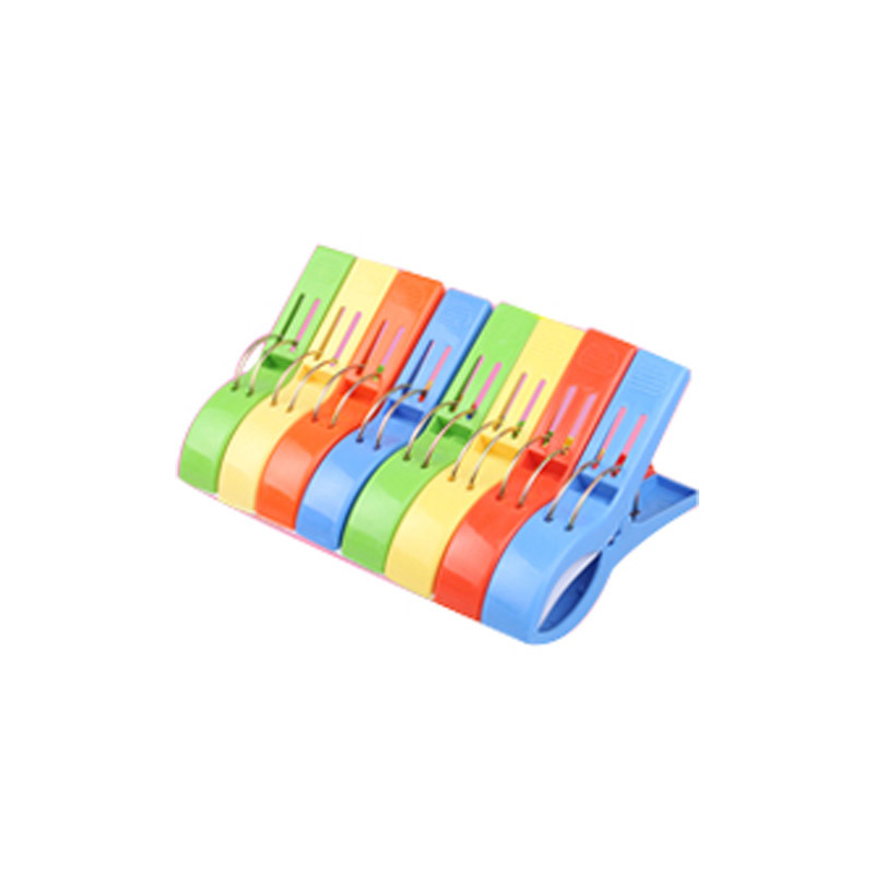 大号防风衣夹塑料夹子 晒棉被夹子衣服夹子 大号夹子|2包[8个装]