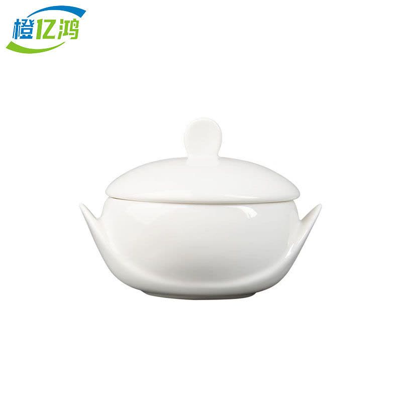 橙亿鸿 纯白骨瓷炖盅 位上汤盅 300ml 个图片