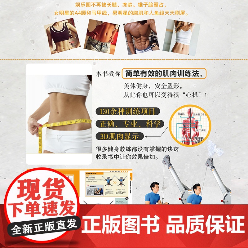 肌肉训练完全图解 荒川裕志 化学工业出版社 正版书籍高清大图