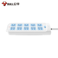 公牛(bull) GN-605 10插位5米总控 带保护门