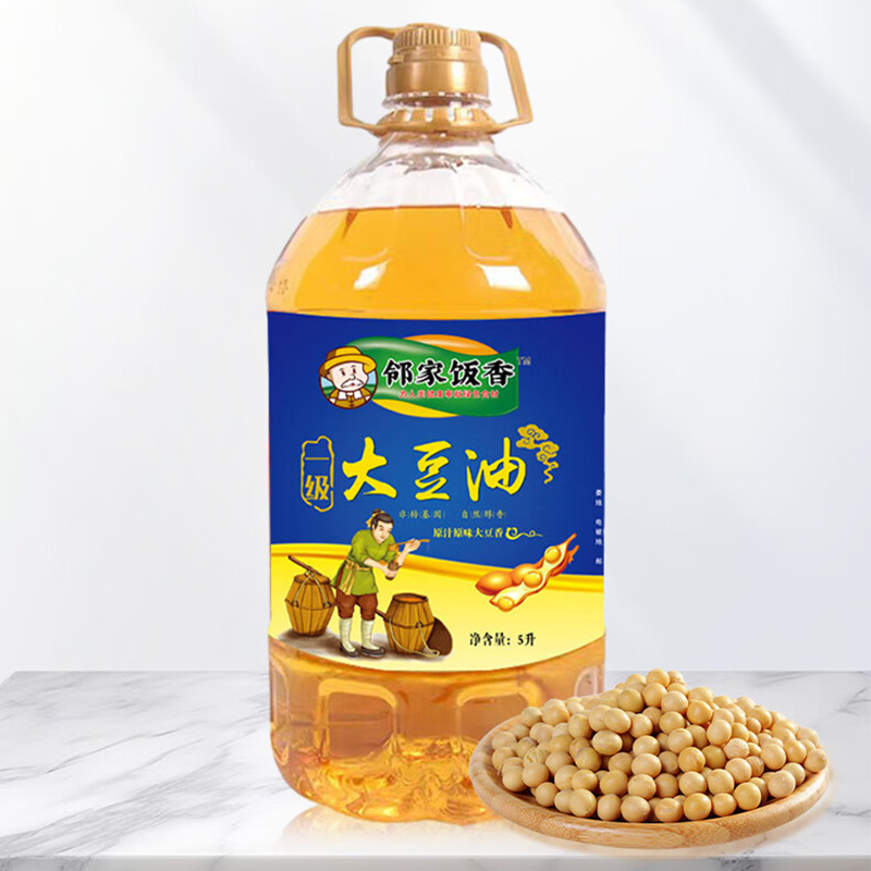 邻家饭香大豆油非转基因食用油浸出5L*1桶LJFX163高清大图