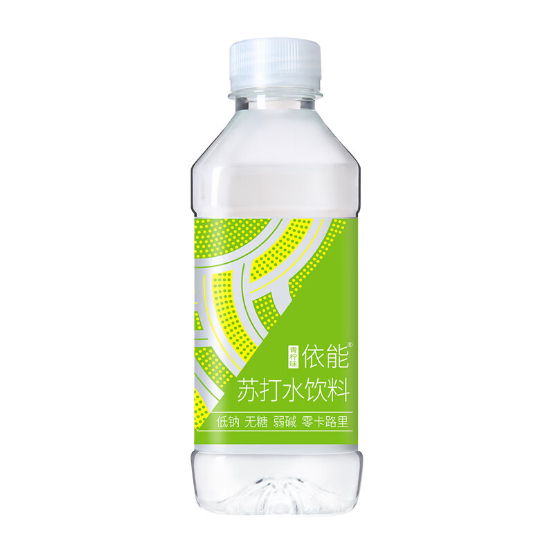 依能 青柠檬味无糖0卡无汽弱碱苏打水饮料 350ml*24瓶 整箱装高清大图