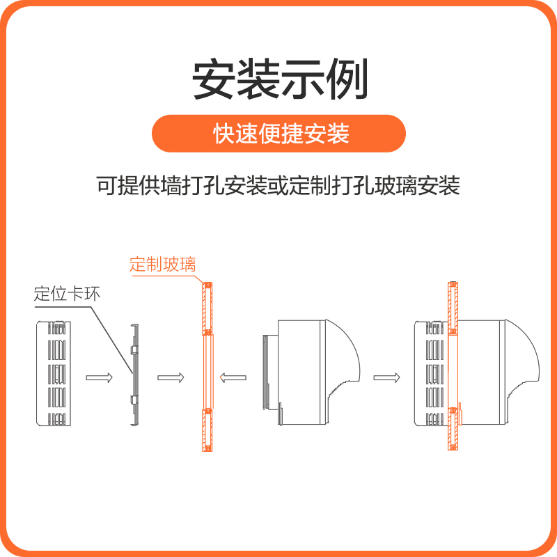 皓庭(HOOTIM)新风系统智能型窗式排风器除甲醛除污染 智能型呼吸宝