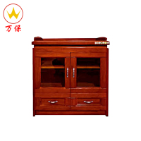 【万保】办公家具 现代中式油漆办公柜 茶水柜 文件矮柜