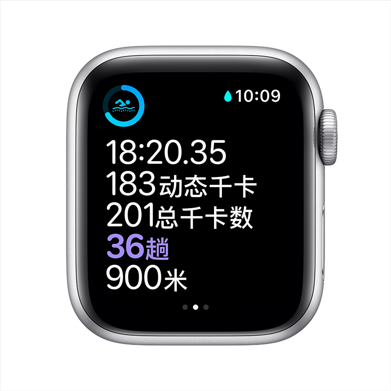 Apple Watch Series6 44毫米(GPS款 银色铝金属表壳 白色运动型表带)