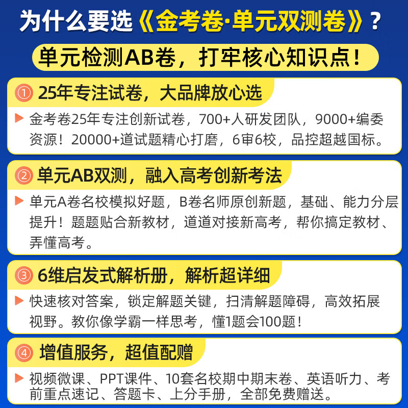 物理(鲁科版) 必修第一册 [正版]2025版金考卷单元双测卷高一数学必修一英语物理化学生物高二选择性必修一二三语文政治高清大图