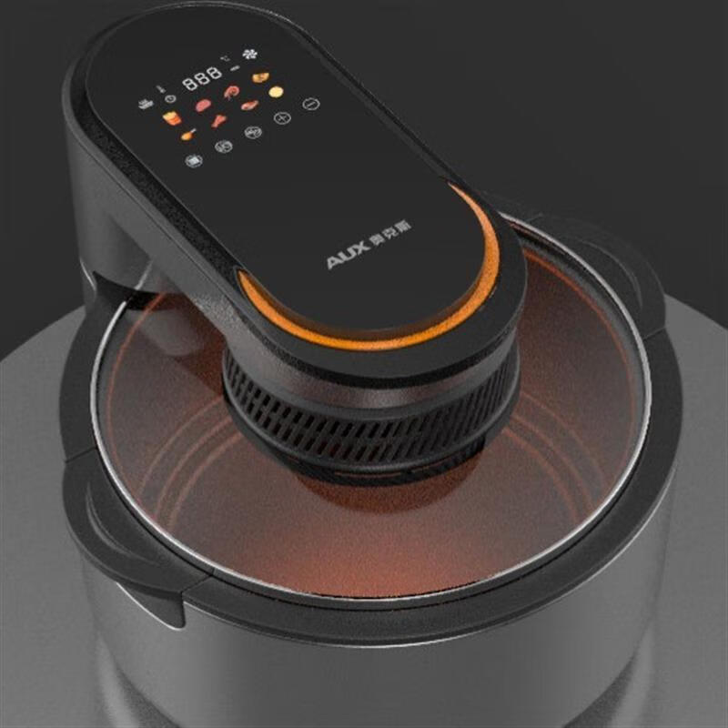 奥克斯AUX/奥克斯空气炸锅5.5L可视大容量可视化多功能电烤智能无油烤箱 5.5L 可视5501M 机械款高清大图