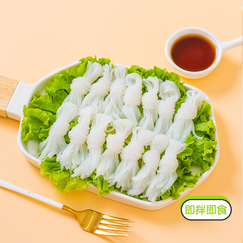 魔芋结低卡0脂即食魔芋丝面关东煮涮火锅配菜代餐纯速食热量视频