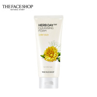 The Face Shop 菲诗小铺 每日草本金盏花泡沫洁面膏 两只装170g*2(洗面奶 洁面乳 清洁 舒缓 保湿)