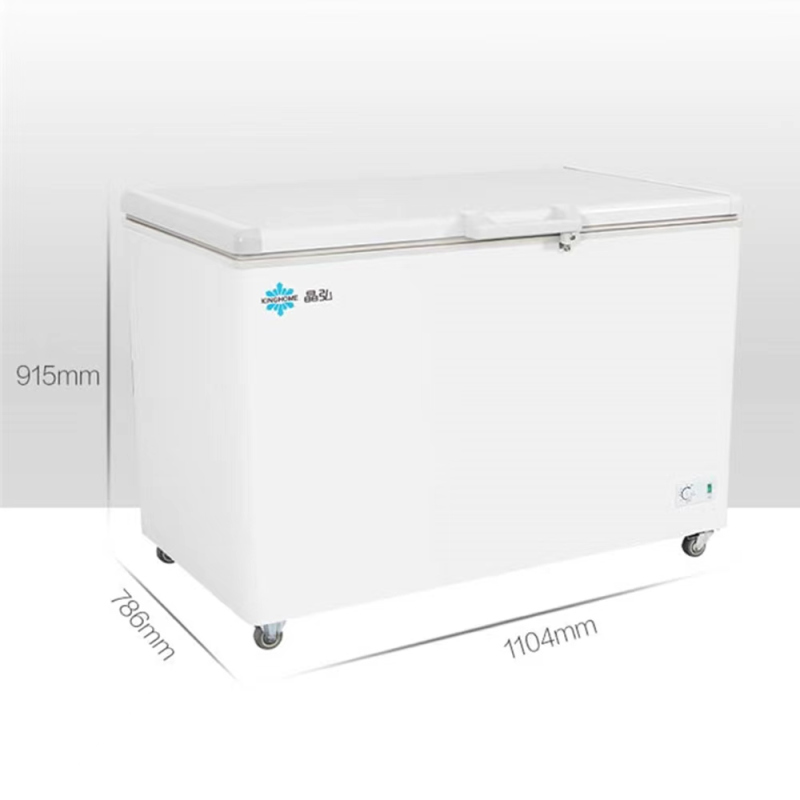 格力gree晶弘325l容量直冷定频二级能效卧式冰柜bcbd325d白色冰柜