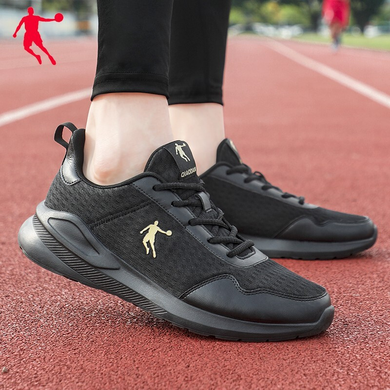 乔丹(qiaodan)跑步鞋 乔丹跑步鞋男鞋2022秋季新款正品网面透气革面保