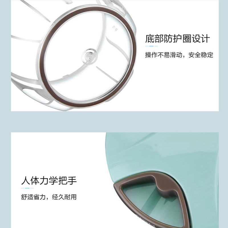 爱仕达绞肉机900ML手工家用绞菜神器饺子馅搅拌机手拉式碎菜机中拉蒜器多功能料理机厨房用品肉馅蒜蓉辣椒姜末蔬菜肉 搅碎机