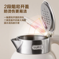 苏泊尔(SUPOR)电水壶2L大容量316L不锈钢一键保温电热水壶双层防烫自动断电开水壶新品 SW-20J01P