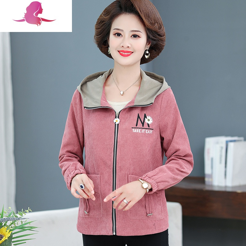 艳如飞中老年女装春装外套短款时尚洋气四五十岁50妈妈春秋薄款上衣