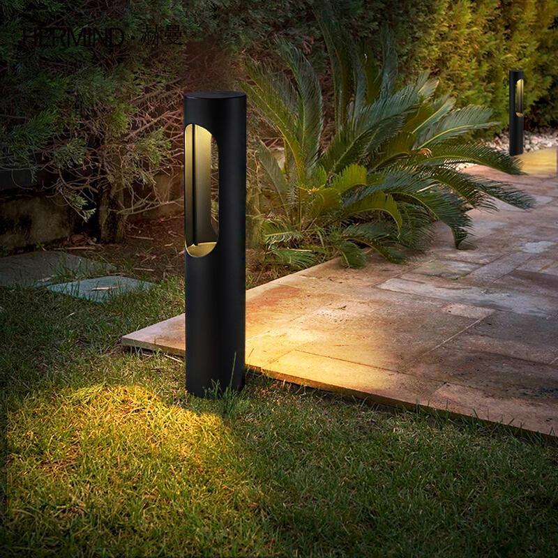 简约室外坪灯庭院灯景观灯户外防水led灯北欧花园别墅园林柱灯唐晶