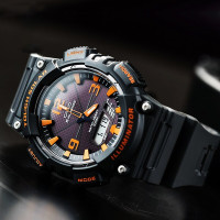 卡西欧CASIO石英表AQ-S810WC-7AVDF 100米防水指针设计全国联保