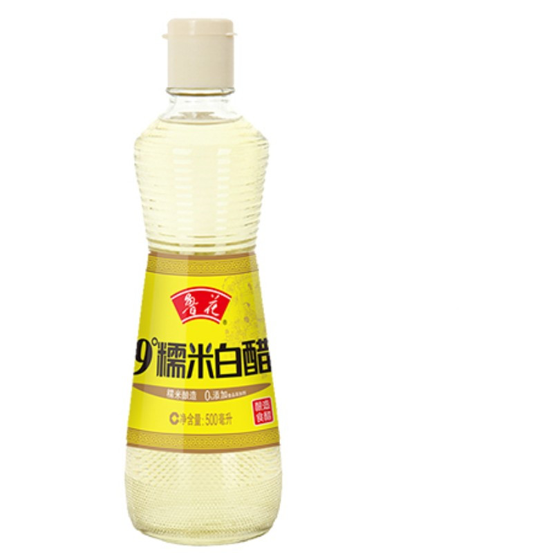 鲁花 9度 糯米白醋500ml*1 酿造食醋 糯米酿造 0添加