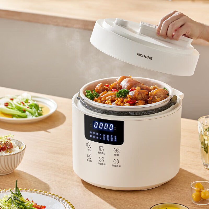 摩动电压力锅4L智能触控加厚内胆界面简洁MD-YFB4006高清大图