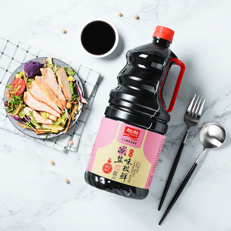 加加 特级减盐味极鲜1.9L 生抽酱油 炒菜凉拌海鲜调味品
