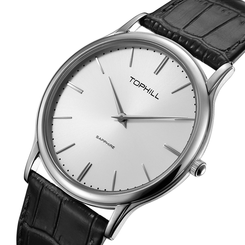 瑞士拓非手表男进口石英机芯ta011g轻薄防水运动学生休闲男士腕表