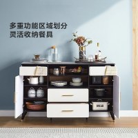 林氏家居现代轻奢岩板餐边柜置物柜储物柜厨房柜餐厅边柜LS173T1