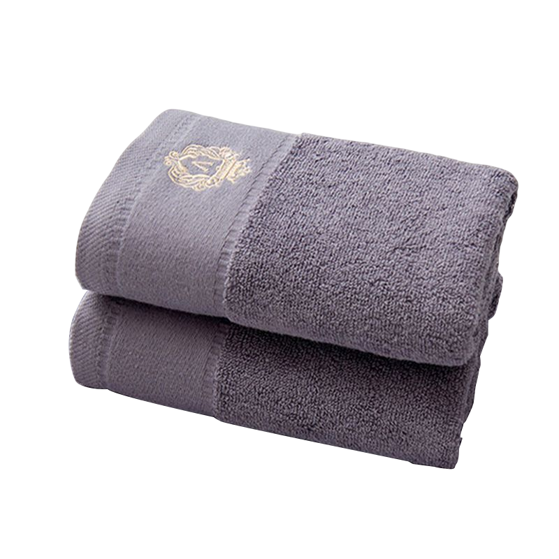 安居先森五星级酒店品质新疆长绒棉奥斯汀毛巾2条礼盒绅士灰