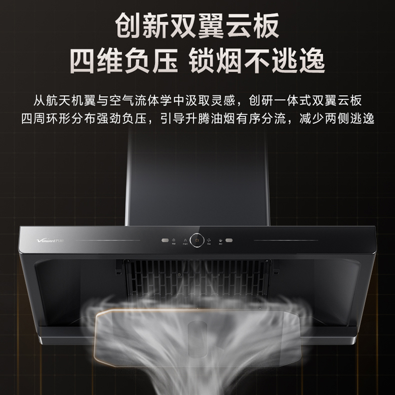 万和(Vanward) 一级能效22m³顶吸式欧式吸油烟机挥手智控 一键自清洗CXW-380-X739A高清大图