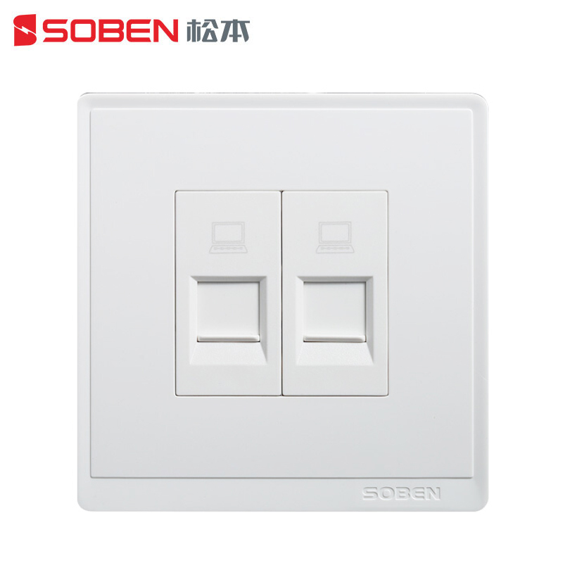 松本 Soben 插座松本 Soben 松本电工b7简雅系列二三级五孔电源插座墙壁开关插座二位电脑 价格图片品牌报价 苏宁易购松本电工旗舰店