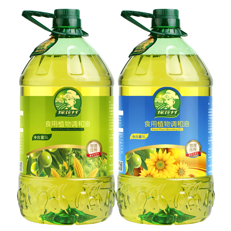 探花村 橄榄调和油 5L*1葵花橄榄 食用油 5L*1植物油 物理压榨