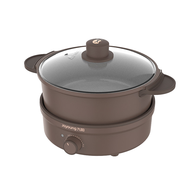 九阳(Joyoung)电火锅布朗熊联名款分体式家用多功能小煮锅炒菜涮宿舍小锅2-4人适用 HG25-HC92(布朗熊)