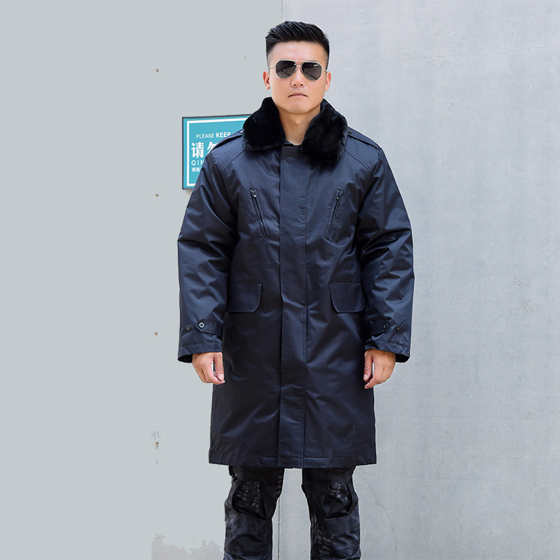 TDUO长款防寒大衣K95 件 黑色 160/80(XS)