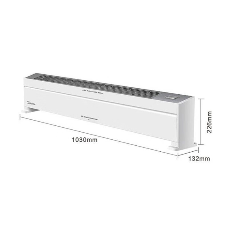 美的(Midea)取暖器烤火炉踢脚线电暖器移动地暖省电速热办公室安全保护居浴两用浴室 NDX-G