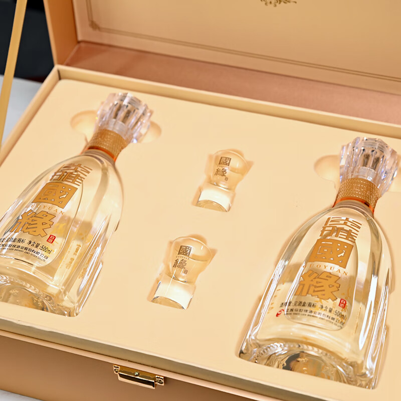 今世缘 淡雅国缘 浓香型白酒 42度 500ml*2瓶 礼盒装高清大图