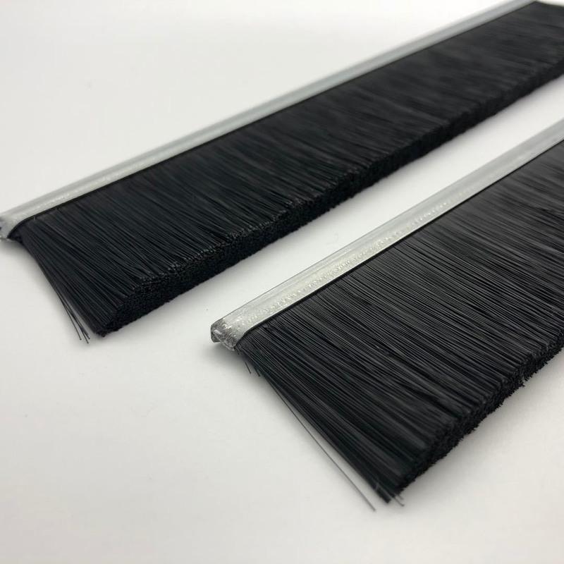 条刷hf型铝合金毛刷条防尘毛刷工业门刷机床挡水刷门底密封尼龙丝