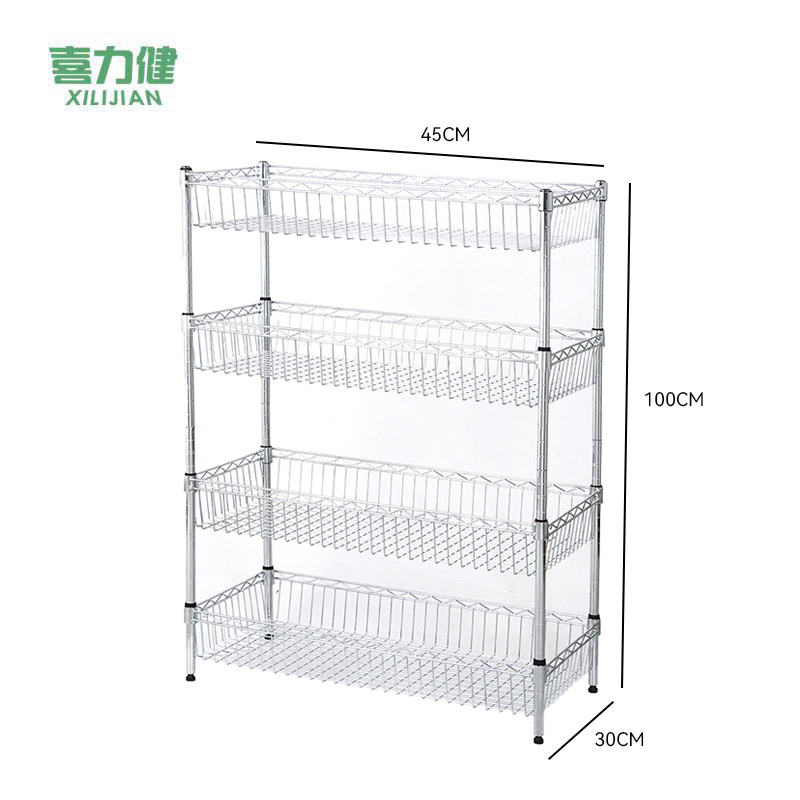 喜力健 多层置物架 45*30*100CM 个高清大图