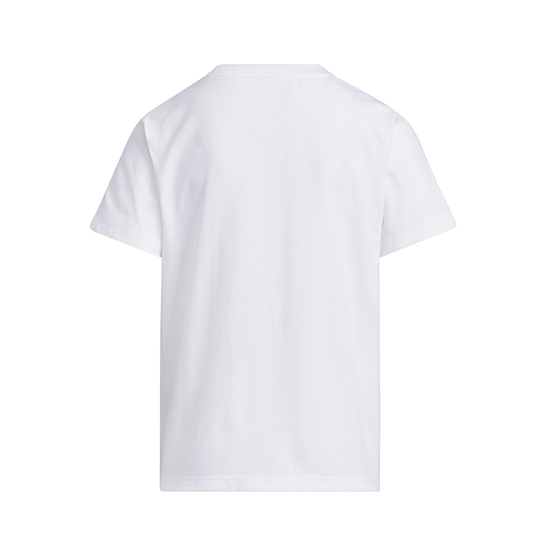 adidas童装cottontee卡通动漫字母印花罗纹圆领短袖t恤女童白色in3278
