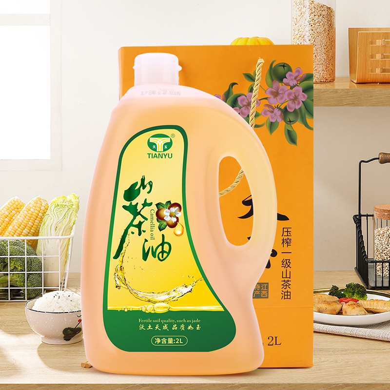 天玉 绿色有机山茶油 礼品装冷榨茶油 食用油2L